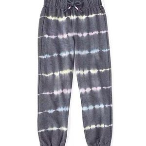 Hippie Girl Tie Dye Colorful Striped Jogger Pants